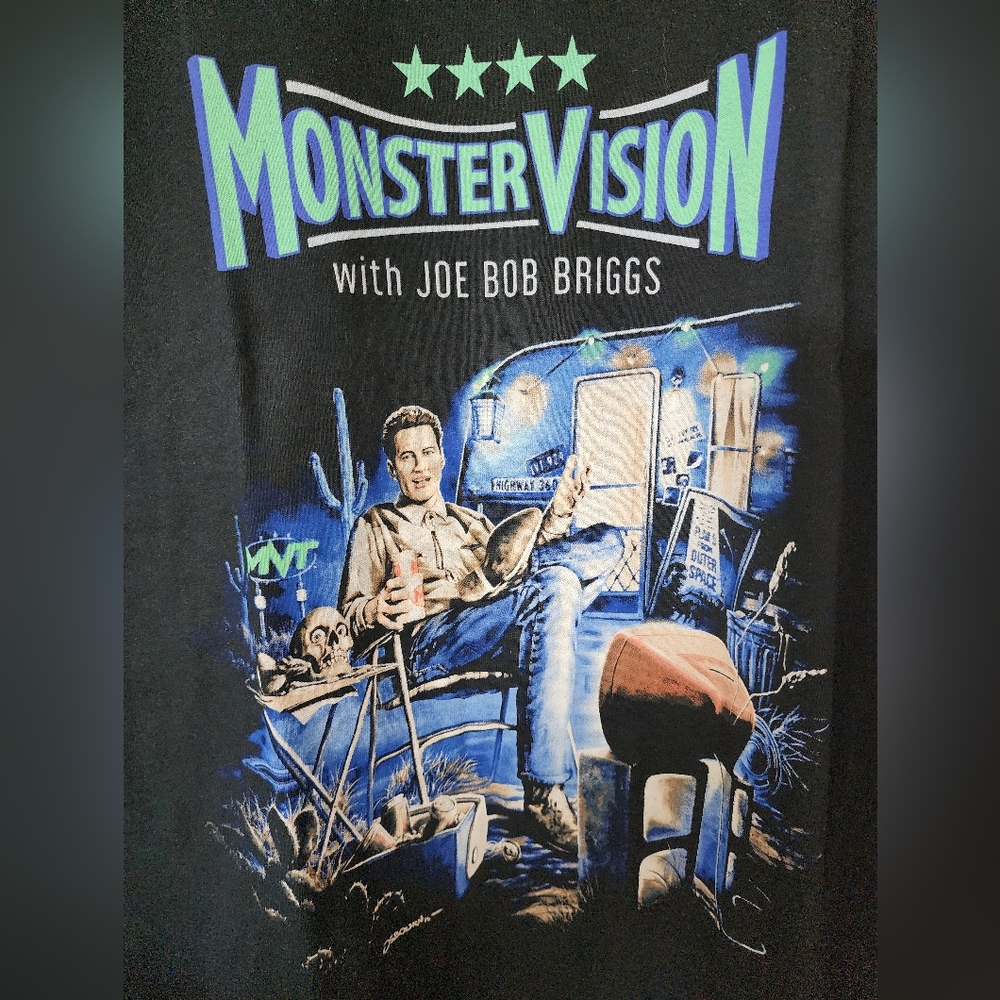 NWOT Fright Rags MonsterVision Graphic T-Shirt, Cotton, 4XL